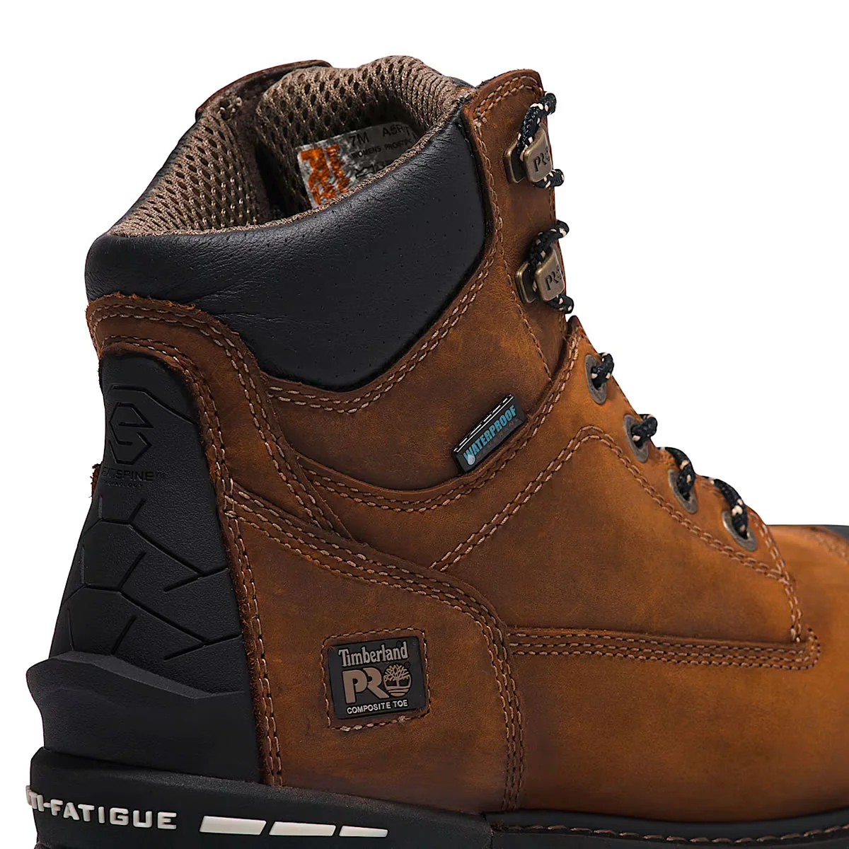 Timberland PRO Women's 6" Boondock Comp-Toe Waterproof Boots, TB1A5R9T214, Brown - Image 5