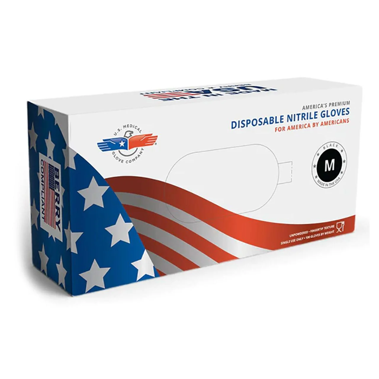 Disposable Nitrile Exam Gloves, 6 mil, Made in USA, Black, Box of 100 - Image 6