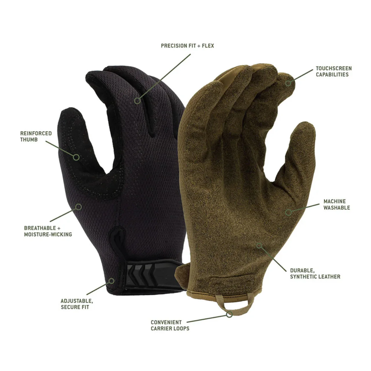 Venture Gear Tactical Medium-Duty Adjustable Operator Gloves, VGTG30 - Image 3